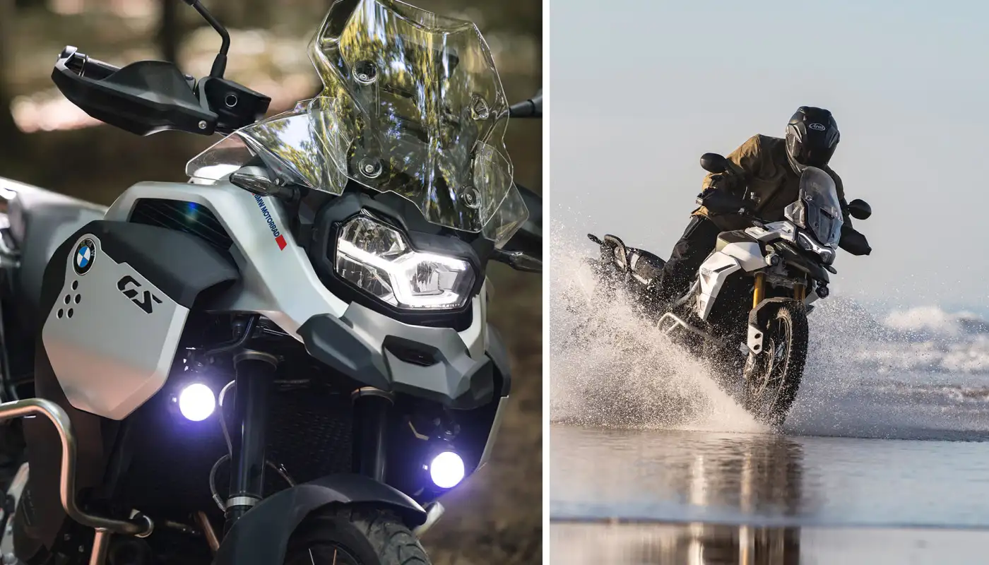 Triumph Tiger 900 Rally Pro and the BMW F 900 GS.