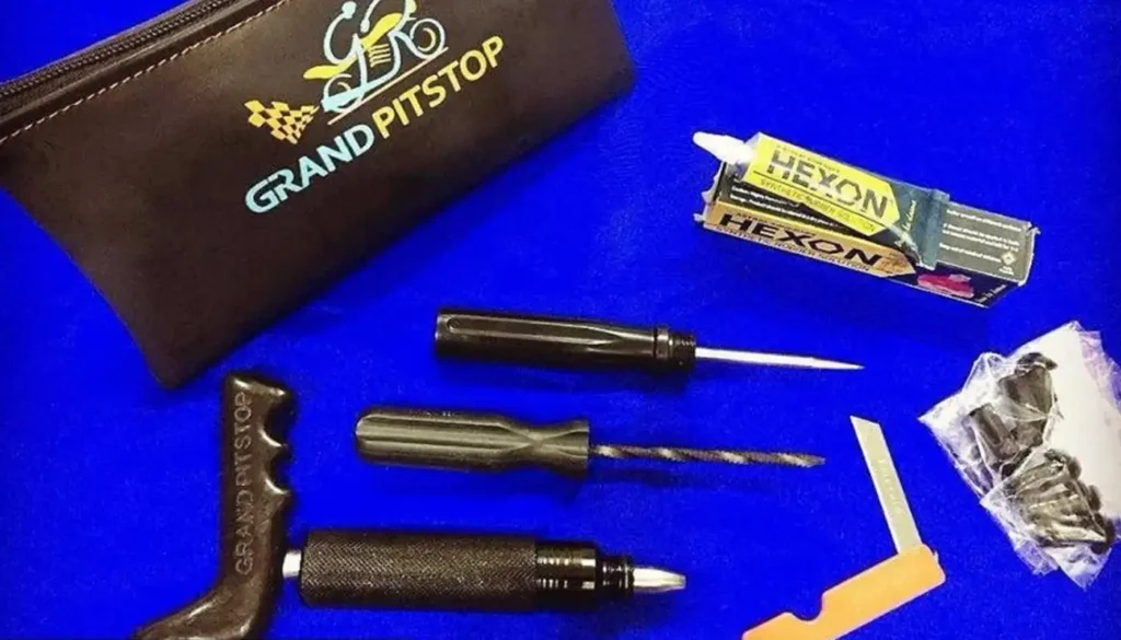 Portable Tire Inflator and Plug Kit