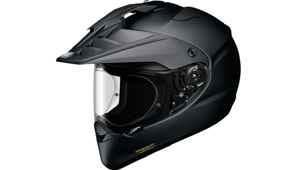 The Shoei Hornet ADV's defining advantage is one that sounds mundane until you have spent an afternoon trying helmets that just do not fit: it comes in four shell sizes, the only helmet on this list with that claim.