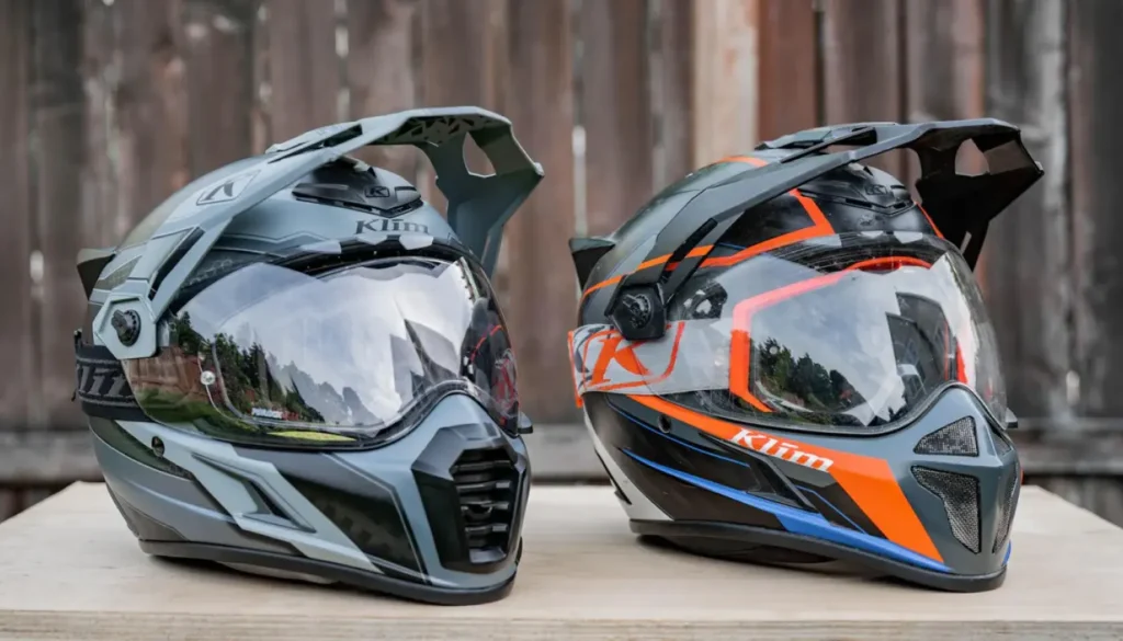 If neck fatigue is your enemy on long touring days, the Krios Pro is your antidote. The Krios Pro ships with both a clear visor and a Transitions photochromic shield that darkens automatically in sunlight — a $150 value included in the box. 